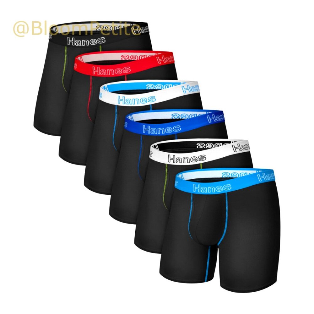 Stretch Cotton Boxer Briefs, Moisture-wicking, Multi-Pack